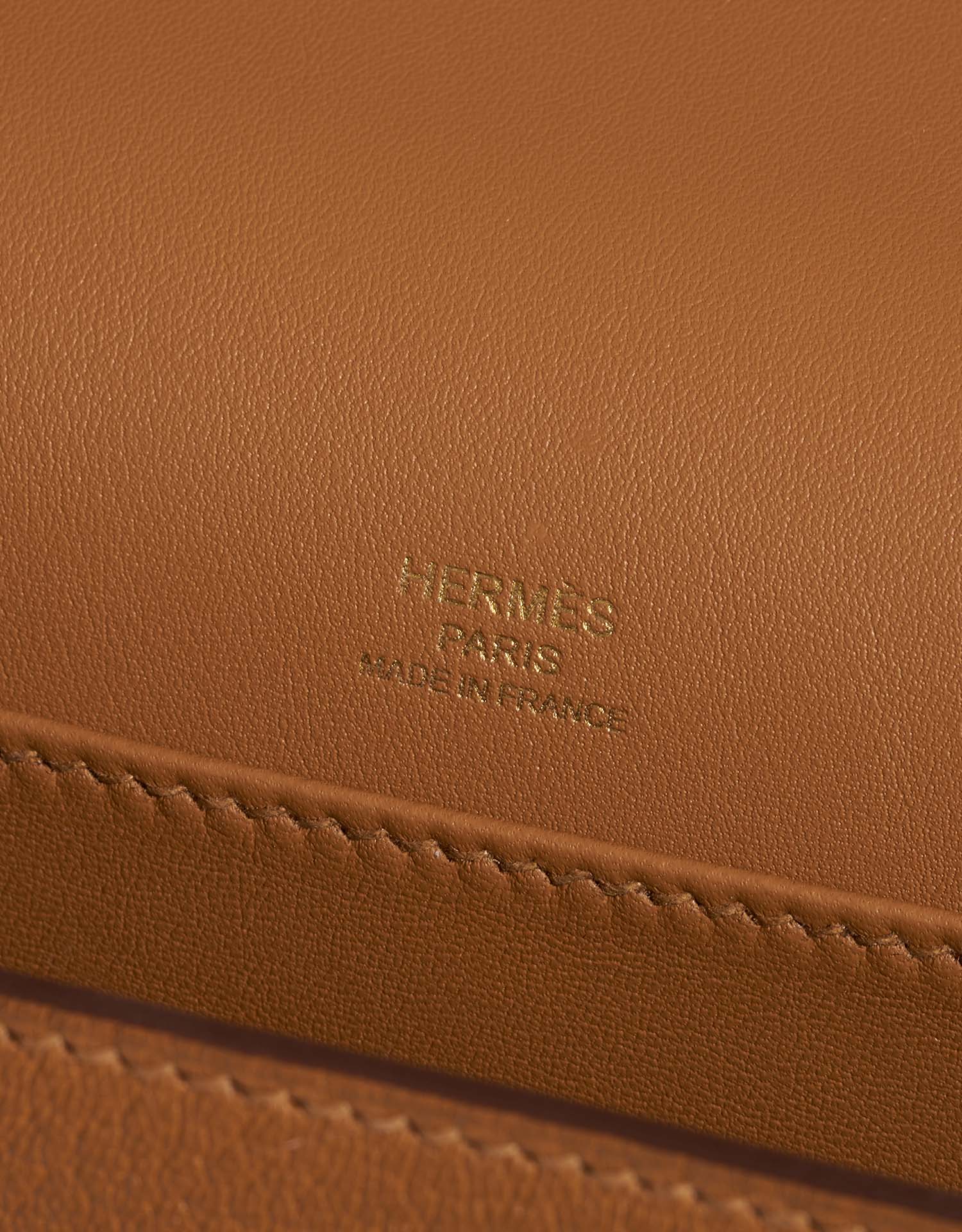 Hermès Geta onesize Caramel Logo  | Sell your designer bag on Saclab.com
