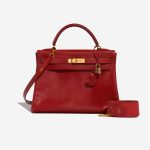 Hermès Kelly 32 RougeCasaque Front  | Sell your designer bag on Saclab.com