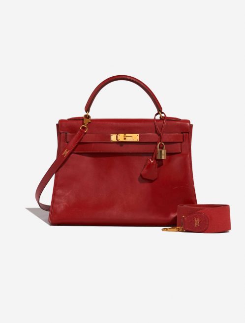 Hermès Kelly 32 RougeCasaque Front  | Sell your designer bag on Saclab.com