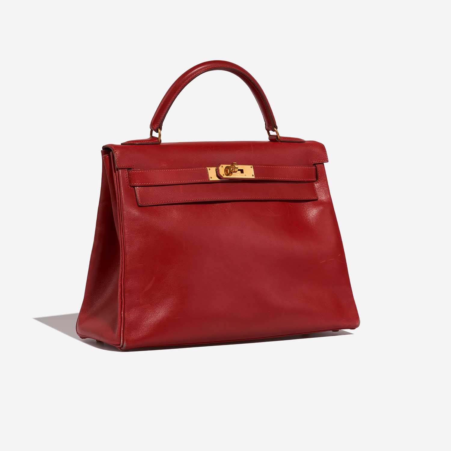 Hermès Kelly 32 RougeCasaque Side Front  | Sell your designer bag on Saclab.com