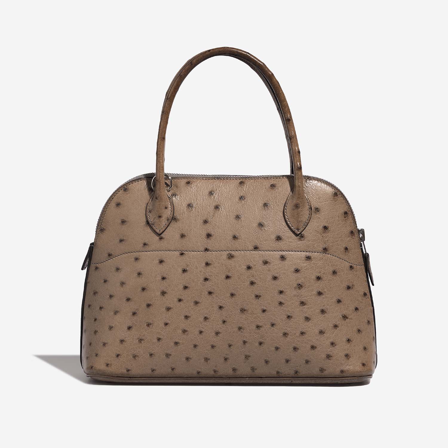 Pre-owned Hermès bag Bolide 27 Ostrich Gris Tourterelle Grey | Sell your designer bag on Saclab.com