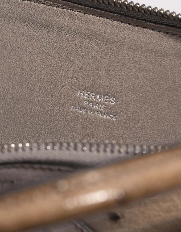 Pre-owned Hermès bag Bolide 27 Ostrich Gris Tourterelle Grey | Sell your designer bag on Saclab.com