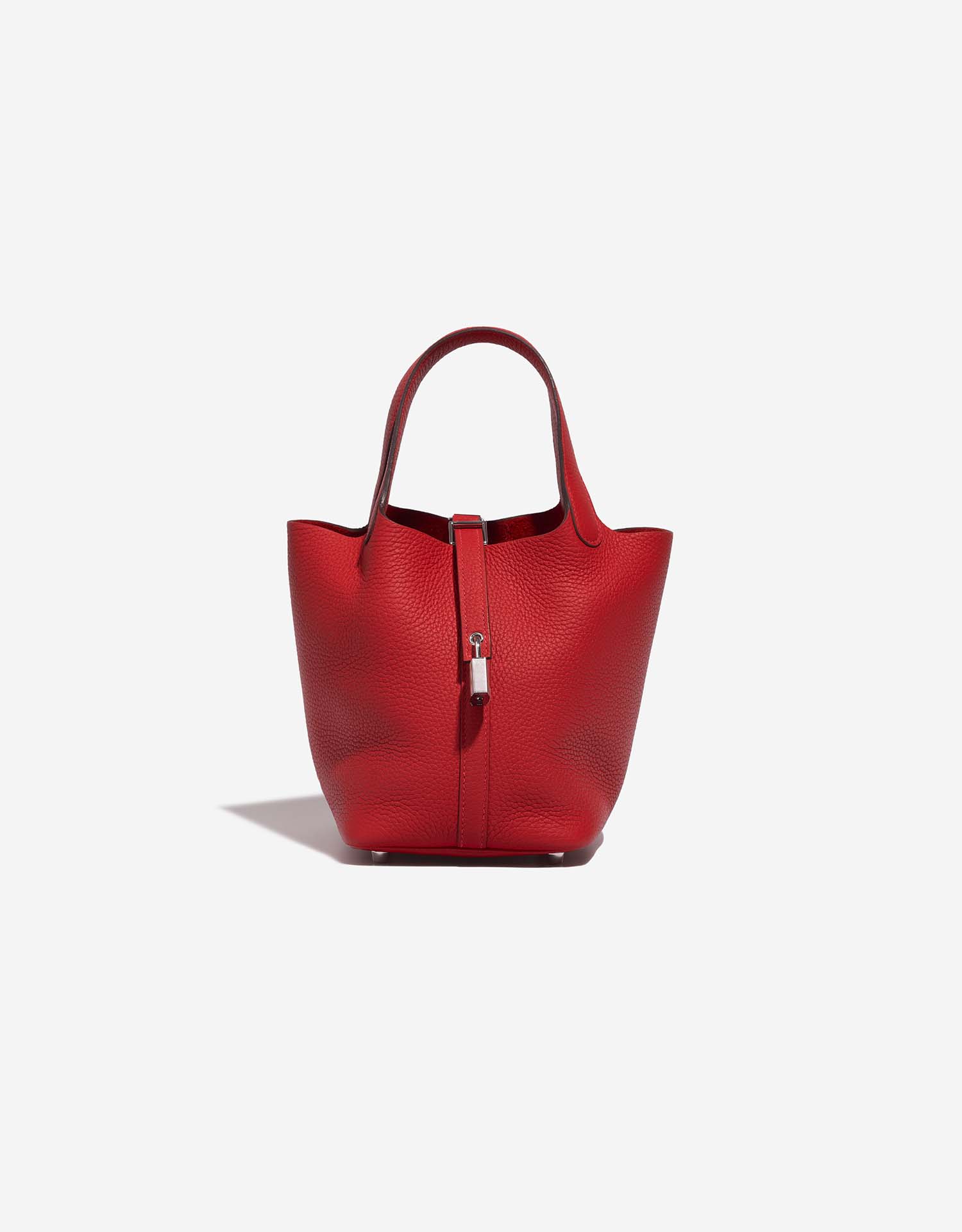HERMES Taurillon Clemence Picotin Lock 18 PM Rouge Grenat 1101928