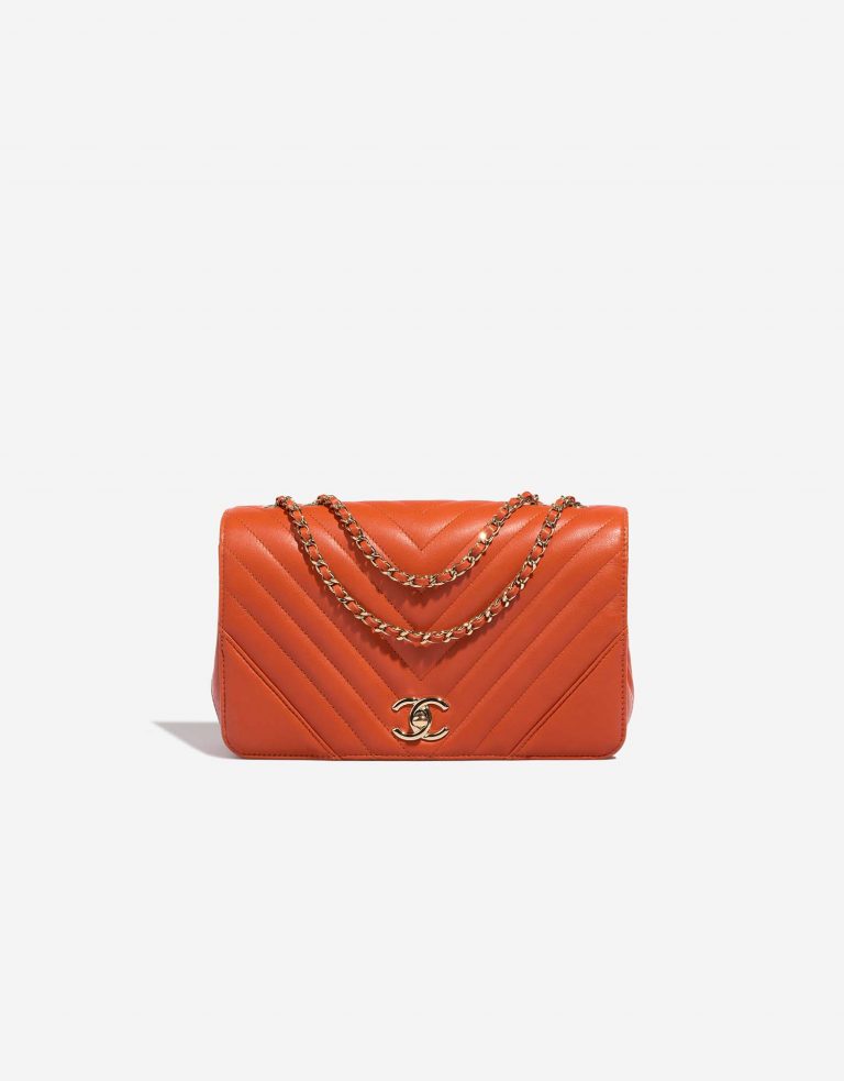 Chanel Timeless Medium Orange Front  | Sell your designer bag on Saclab.com