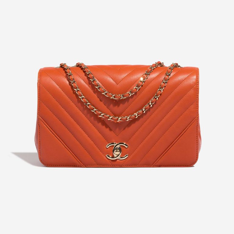 Chanel Timeless Medium Orange Front  | Sell your designer bag on Saclab.com