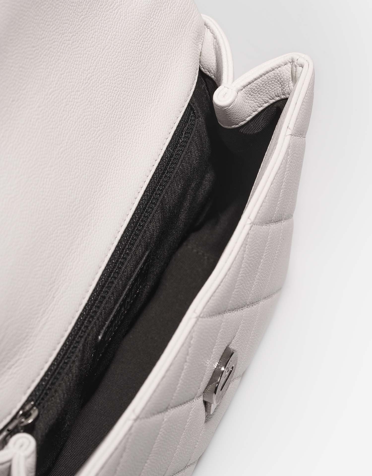 Chanel Timeless Medium White Inside  | Sell your designer bag on Saclab.com