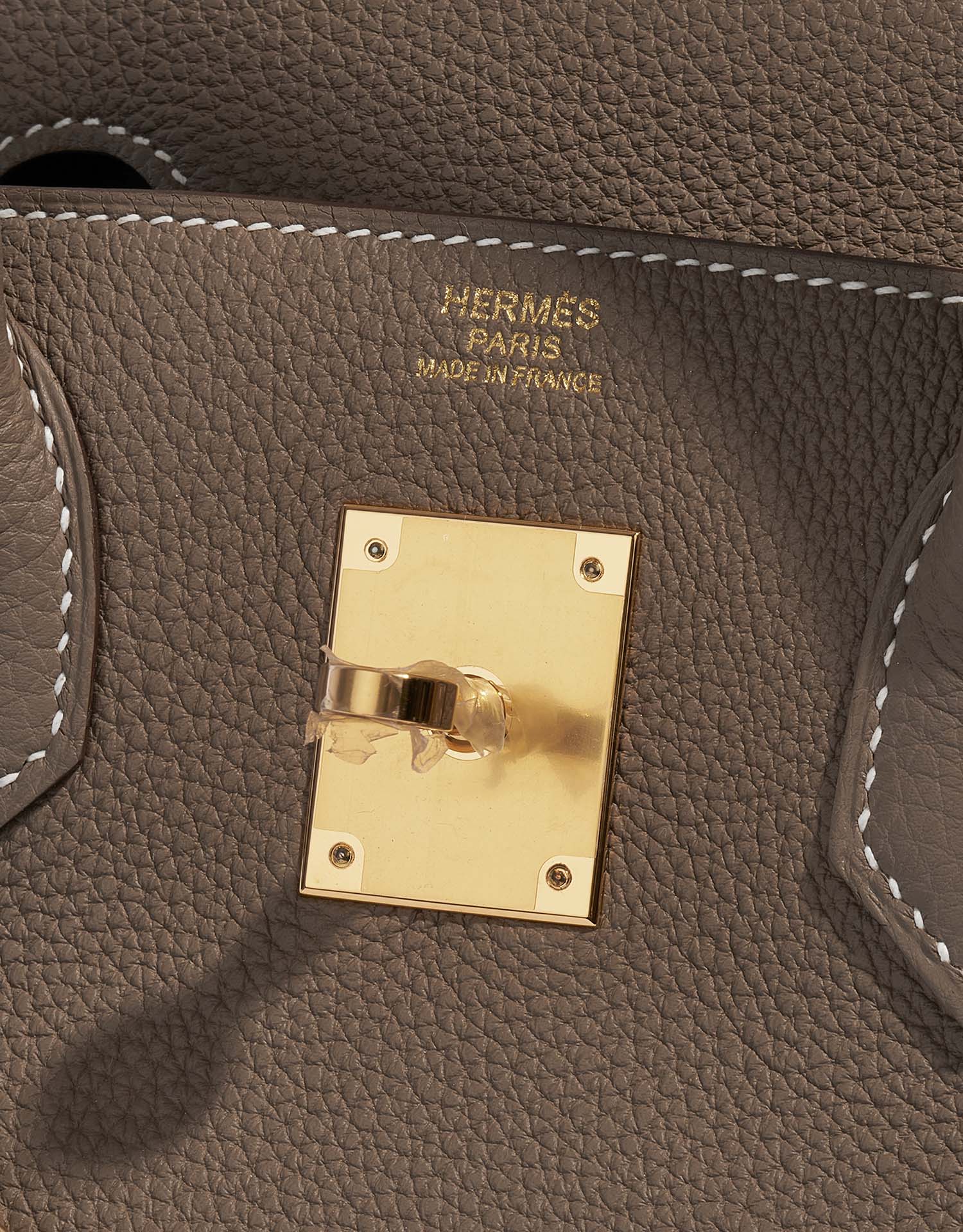 Hermes Birkin 25 Bag Etoupe Togo Gold Hardware