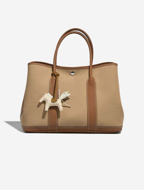 Hermès Rodeo PM Craie-VertFizz-Kraft Closing System  | Sell your designer bag on Saclab.com