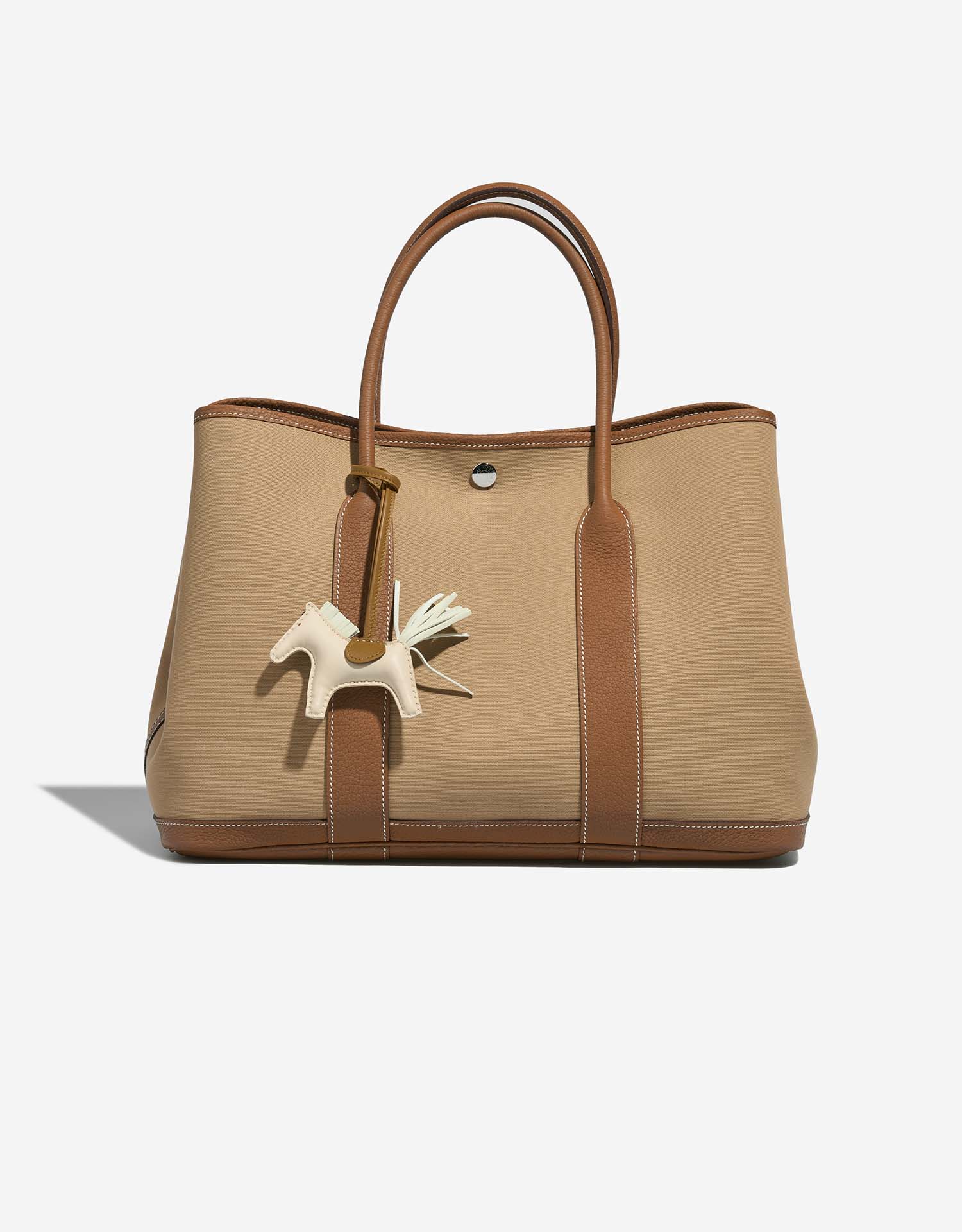 Hermès Rodeo PM Craie-VertFizz-Kraft Closing System  | Sell your designer bag on Saclab.com