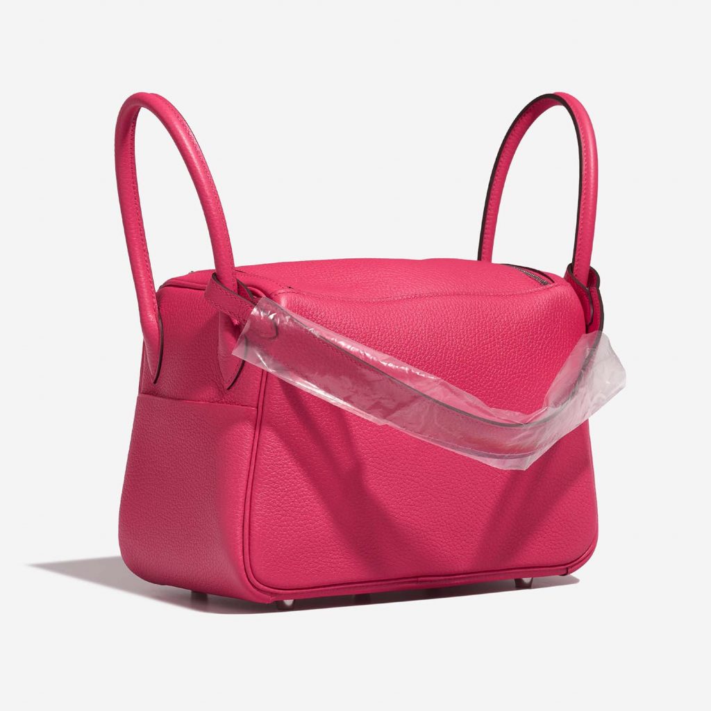 Charme Hermès Collier De Chien Rose Extrême - Porte-clés Ou Charm Pour Sac - Epsom, Rose Palladium - Occasion Très Bon état