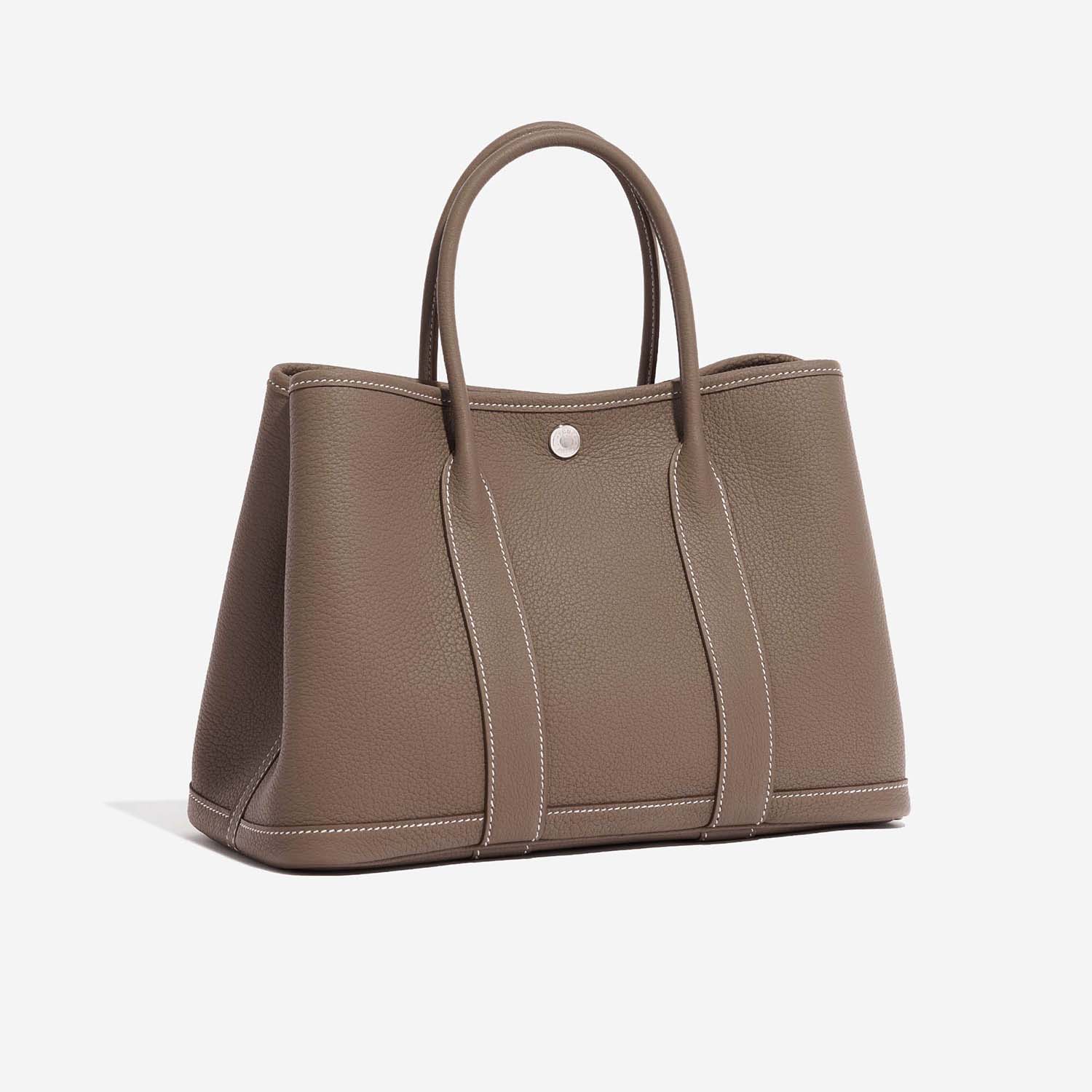 Hermès Garden Party 30 Etoupe Side Front  | Sell your designer bag on Saclab.com