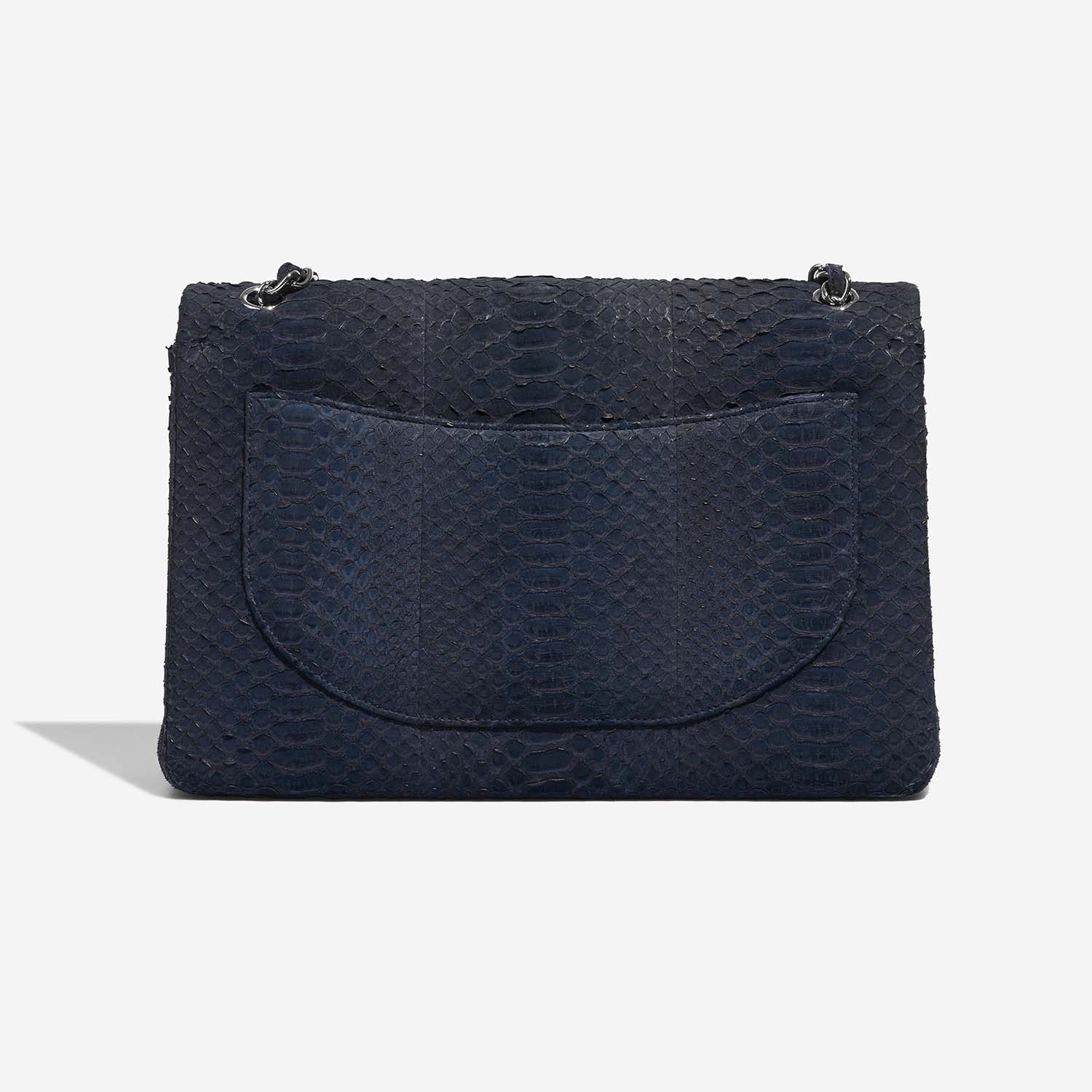 Chanel Timeless Maxi DarkBlue Back  | Sell your designer bag on Saclab.com