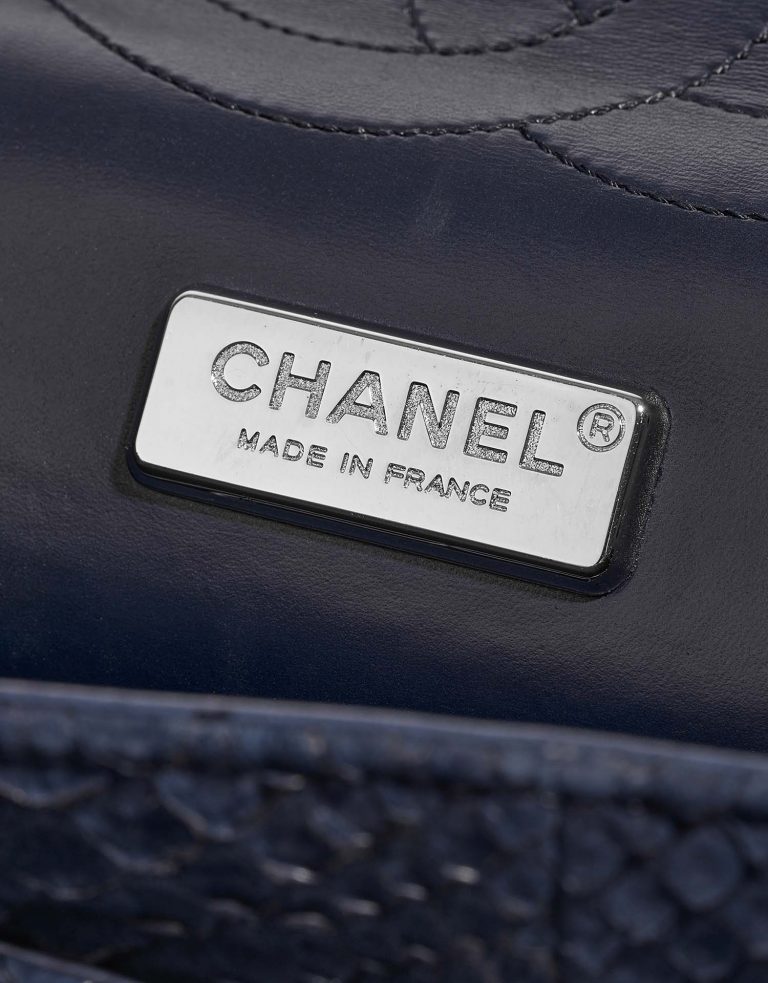 Chanel Timeless Maxi DarkBlue Logo  | Sell your designer bag on Saclab.com