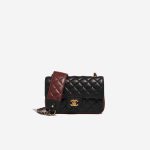 Chanel Timeless MiniRectangular Black-DarkBurgundy Front  | Sell your designer bag on Saclab.com