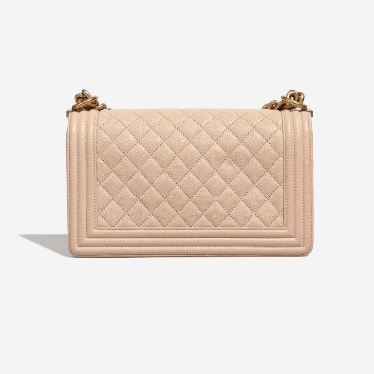 Chanel Boy OldMedium Beige Back  | Sell your designer bag on Saclab.com