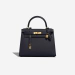 Hermès Kelly 28 BleuIndigo Front | Verkaufen Sie Ihre Designer-Tasche auf Saclab.com