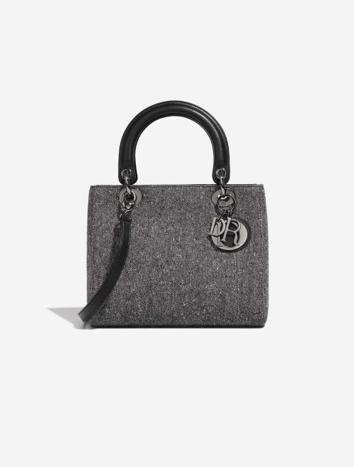 Dior Lady Medium Black-White Front | Verkaufen Sie Ihre Designer-Tasche auf Saclab.com