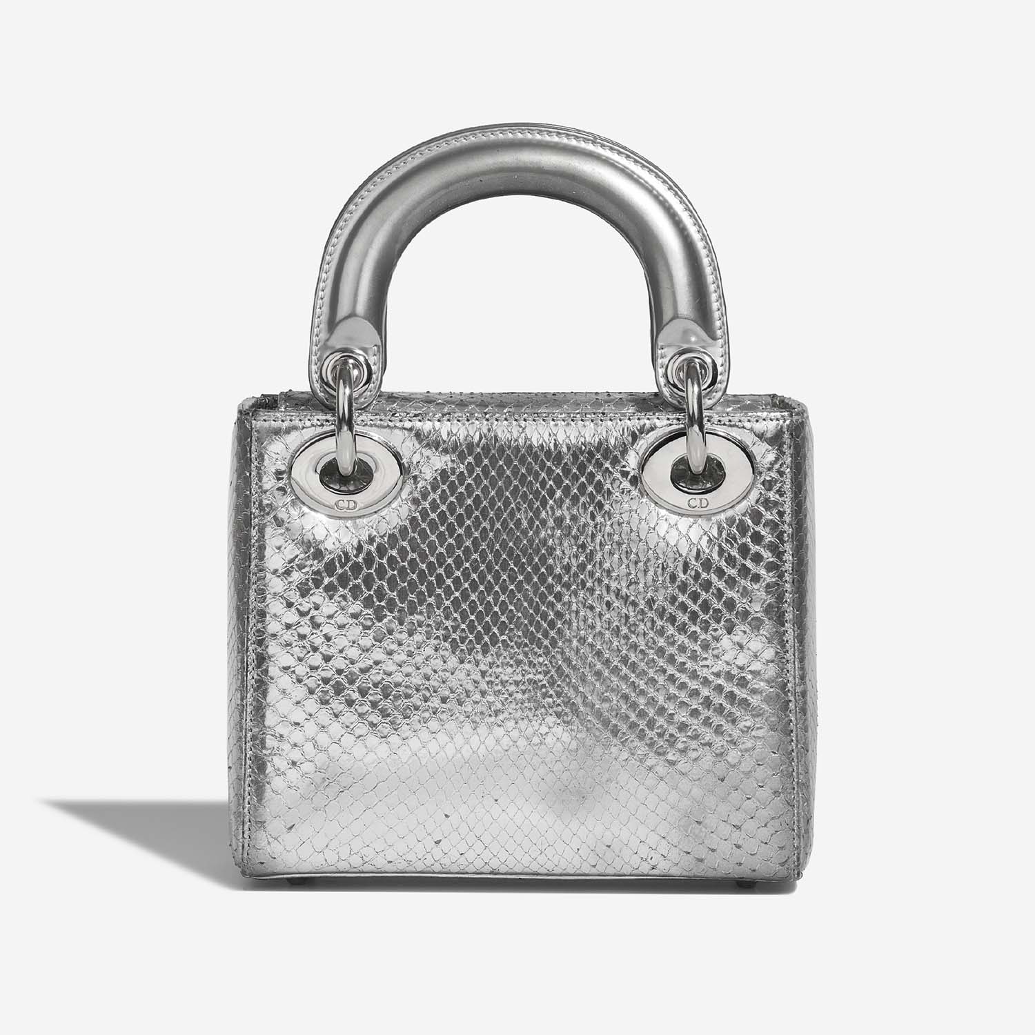 Dior Lady Mini Silver Back  | Sell your designer bag on Saclab.com