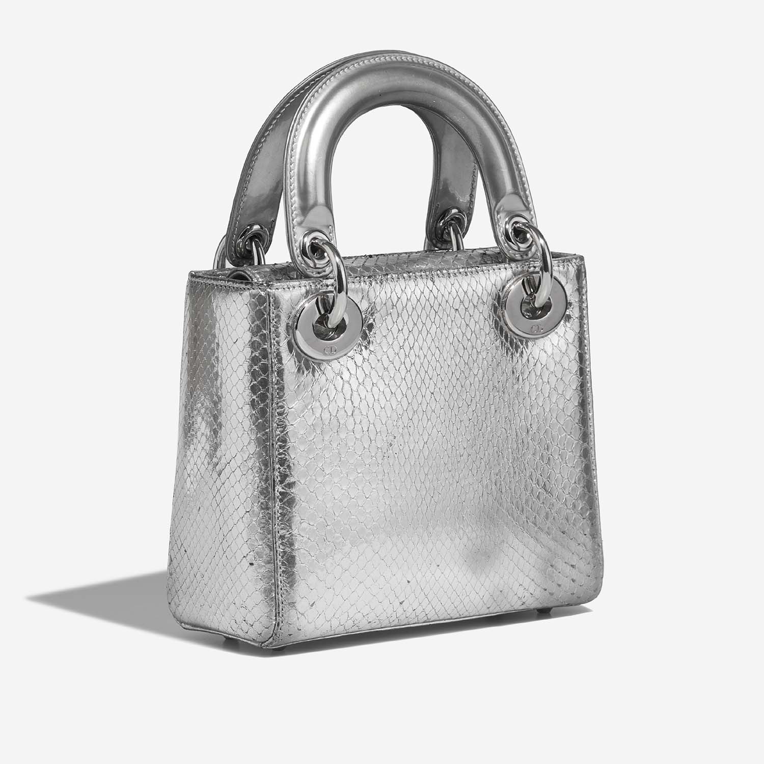 Dior Lady Mini Silver 7SB S | Sell your designer bag on Saclab.com