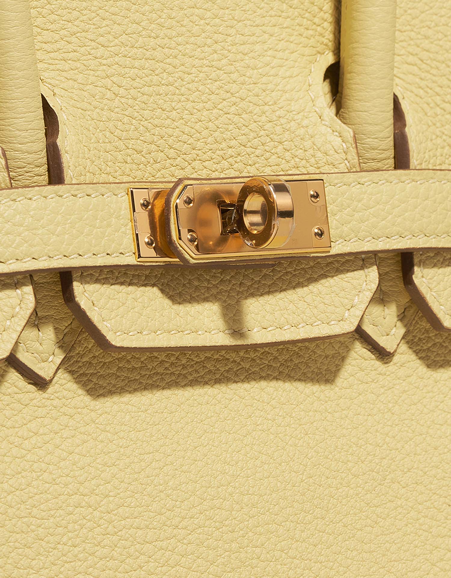 Hermès Birkin 25 JaunePoussin Closing System  | Sell your designer bag on Saclab.com