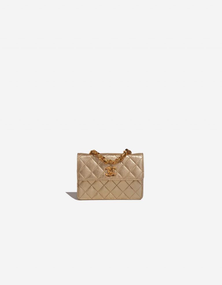 Chanel Timeless ExtraMini Gold Front  | Sell your designer bag on Saclab.com