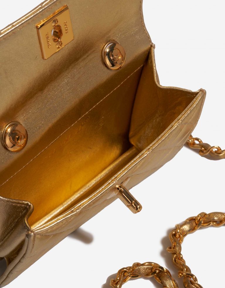 Chanel Timeless ExtraMini Gold Inside  | Sell your designer bag on Saclab.com