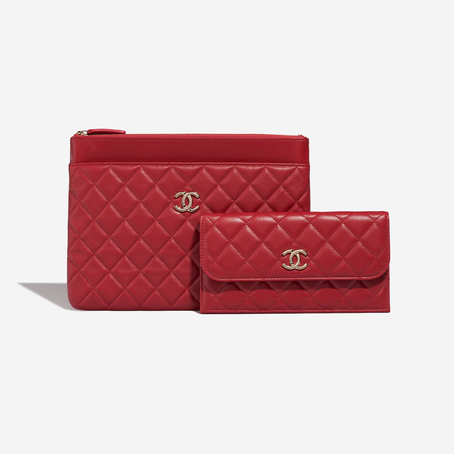 Timeless Clutch Lamb Red