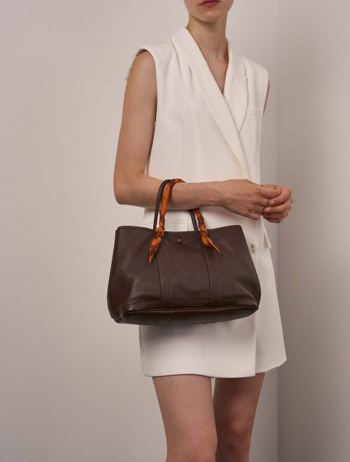 Hermès GardenParty 30 Terre Sizes Worn | Sell your designer bag on Saclab.com