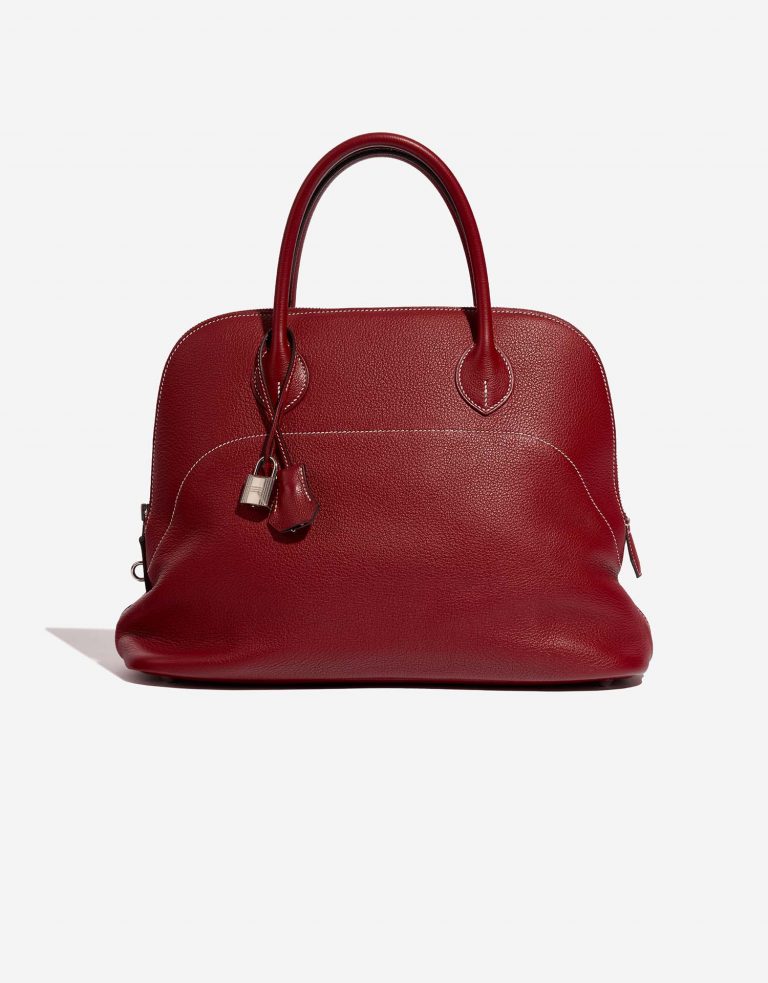 Hermès Bolide 35 RougeGrenat Front  | Sell your designer bag on Saclab.com