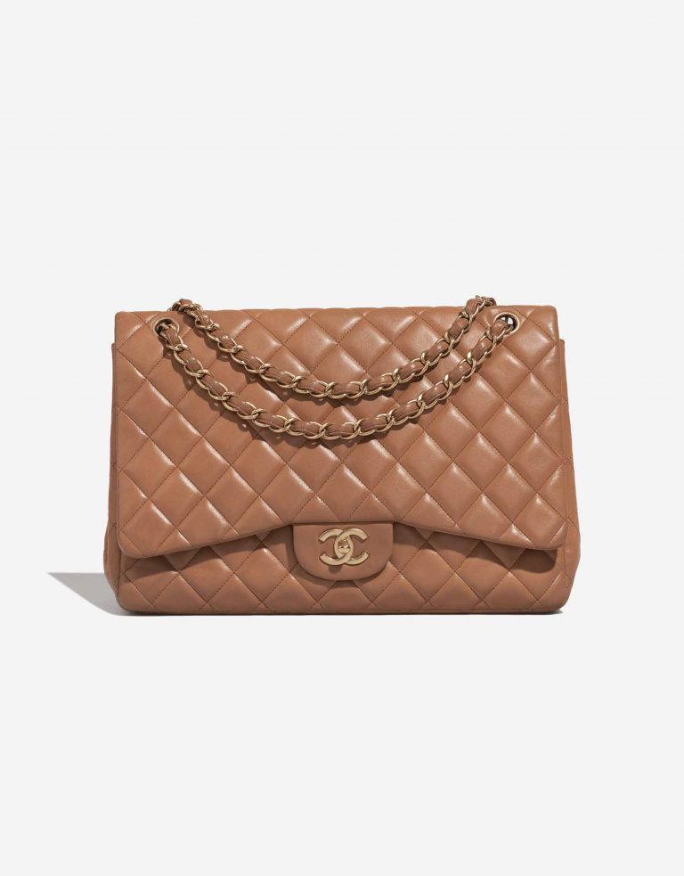 Chanel Timeless Maxi Brown Front  | Sell your designer bag on Saclab.com