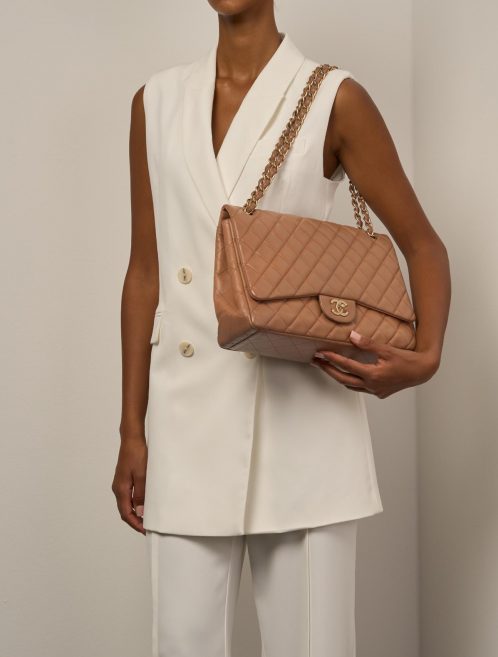 Chanel Timeless Maxi Brown Sizes Worn | Sell your designer bag on Saclab.com