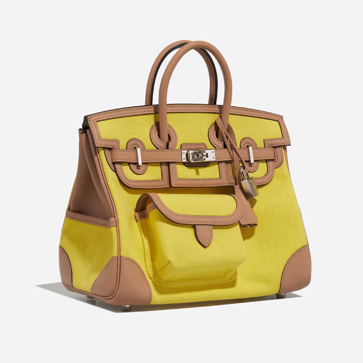 Hermès Birkin 25 JauneCitron-Chai Side Front  | Sell your designer bag on Saclab.com