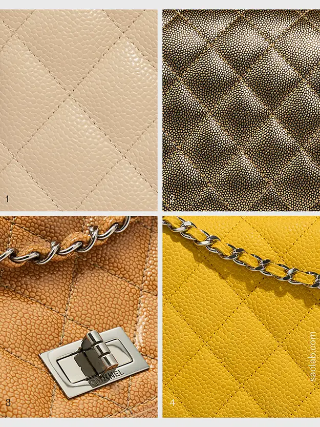 Chanel Caviar leather types comparison | SACLÀB