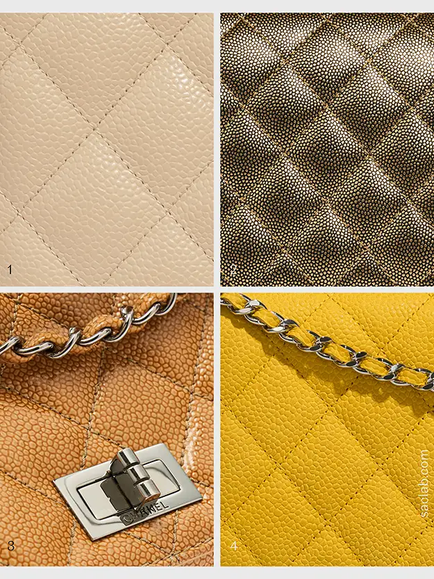 chanel caviar leather