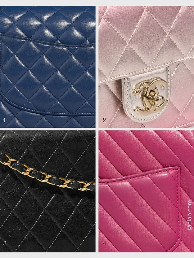 Lambskin Quilted CC Pearl Mini Rectangular Flap Grey – Trends Luxe