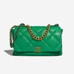 Chanel 19 MaxiFlapBag Green Front  | Sell your designer bag on Saclab.com