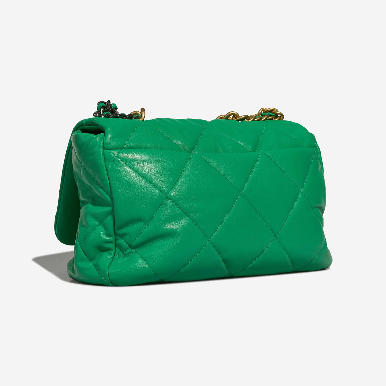 Chanel 19 Maxi Flap Bag Lamb Green | SACLÀB