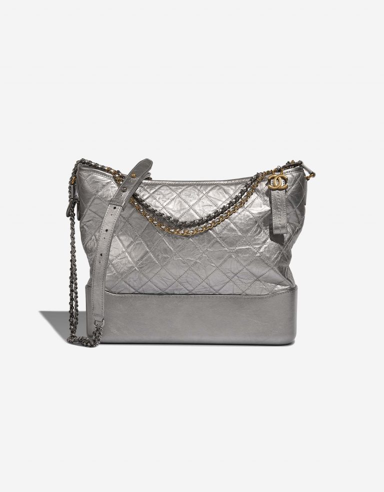Chanel Gabrielle Large Silver Front  | Sell your designer bag on Saclab.com