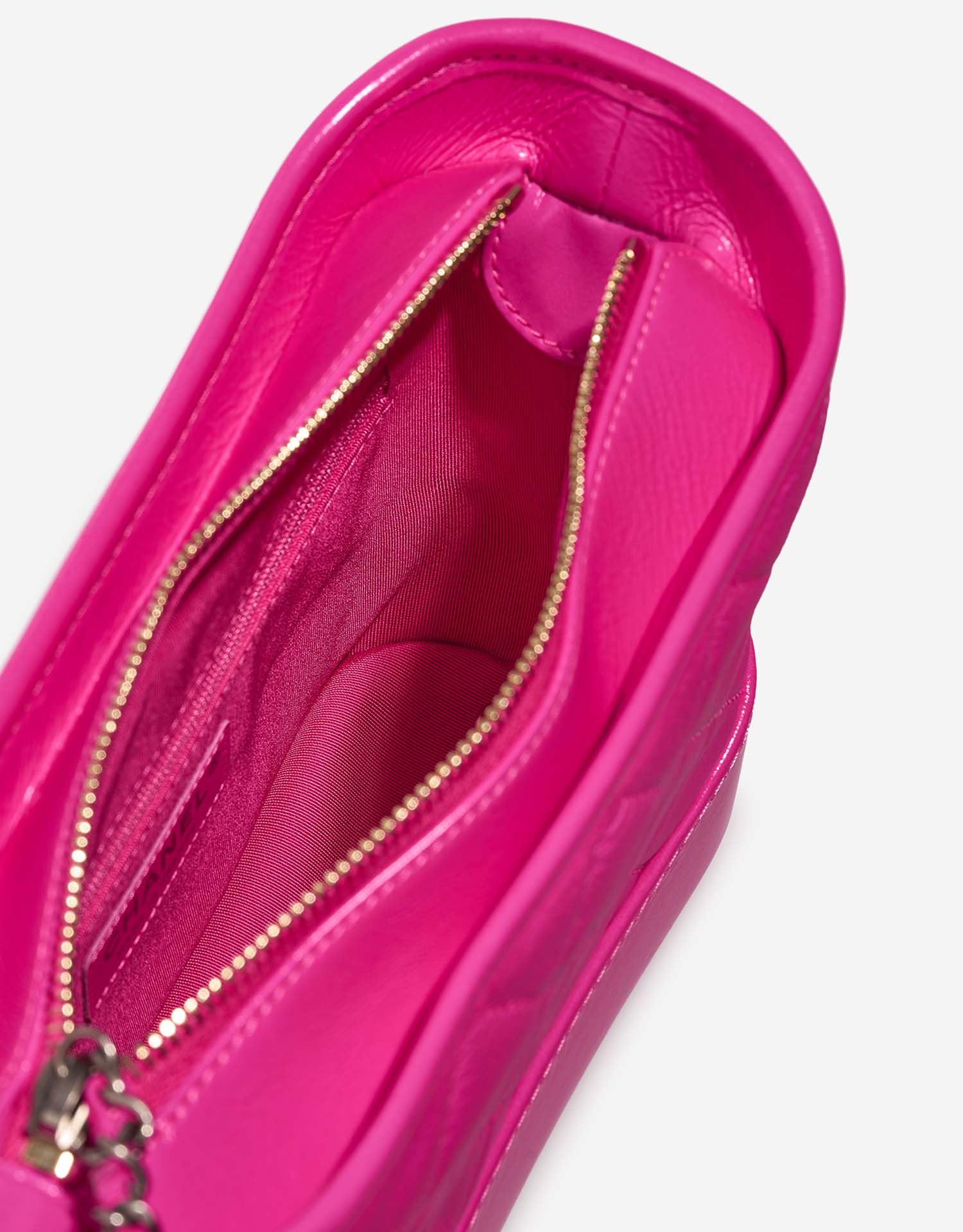 Chanel Gabrielle Small NeonPink Inside  | Sell your designer bag on Saclab.com