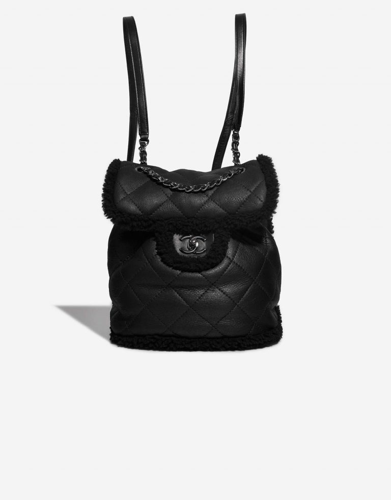 Chanel shearling backpack sale