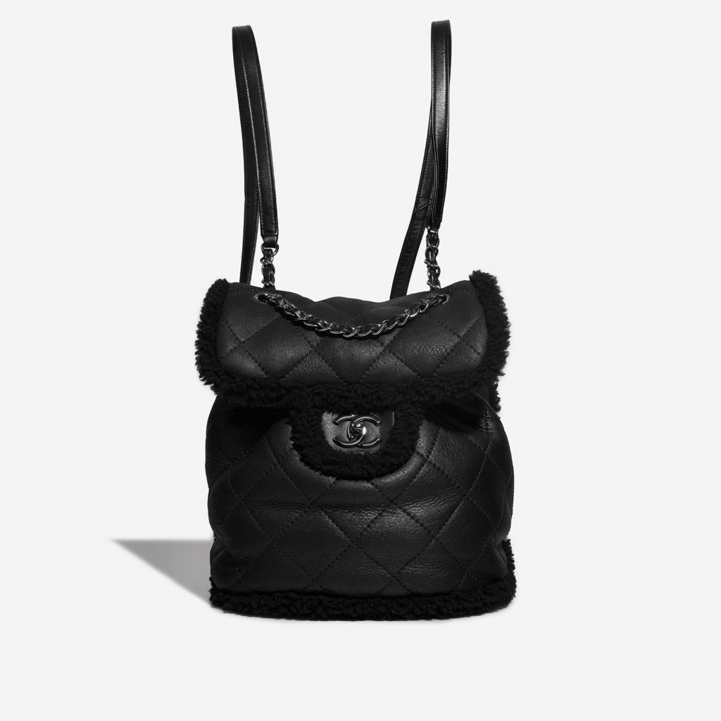 Chanel Backpack Shearling / Lamb Black SACLÀB