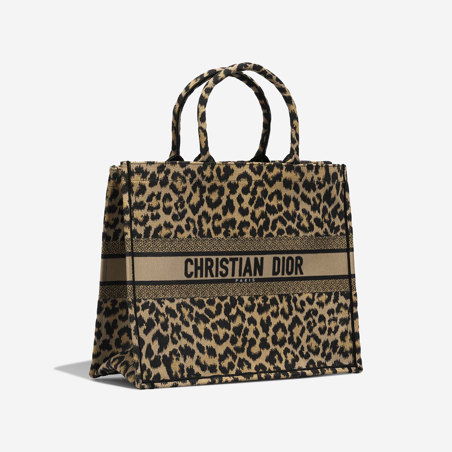 Dior BookTote Large Leopard Side Front  | Sell your designer bag on Saclab.com