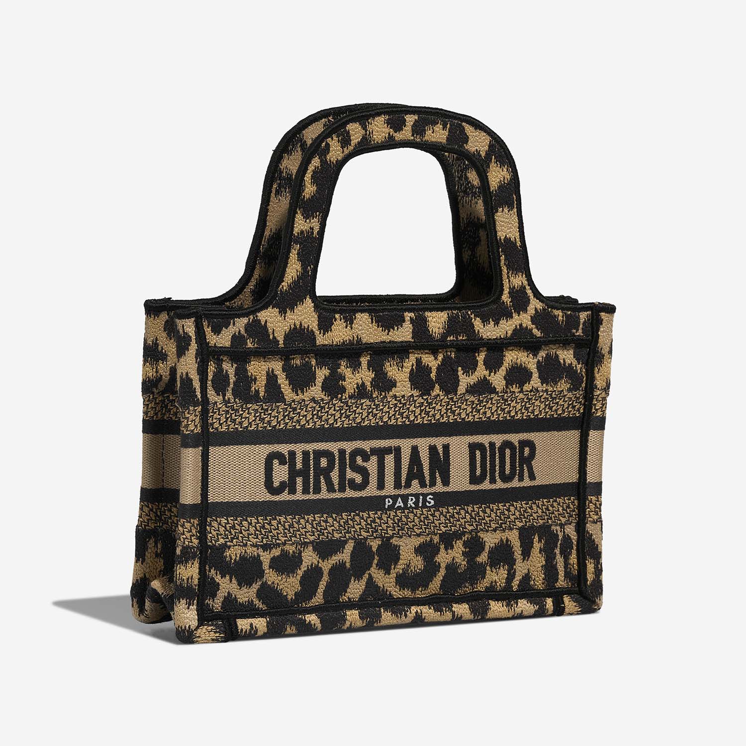 Dior BookTote Mini Leopard Side Front | Sell your designer bag on Saclab.com
