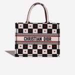 Dior BookTote Small Black-White-Red Front  | Sell your designer bag on Saclab.com