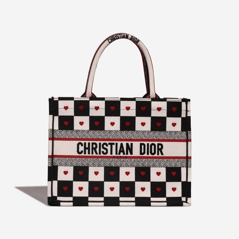 Dior BookTote Small Black-White-Red Front | Vendez votre sac de créateur sur Saclab.com