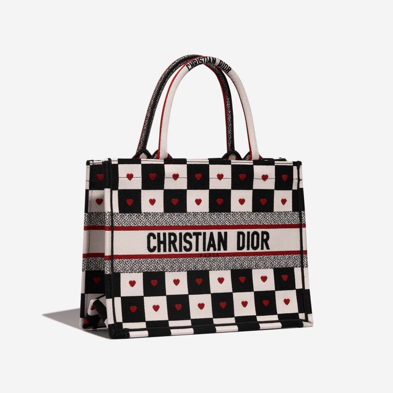 Dior BookTote Small Black-White-Red Side Front | Vendez votre sac de créateur sur Saclab.com