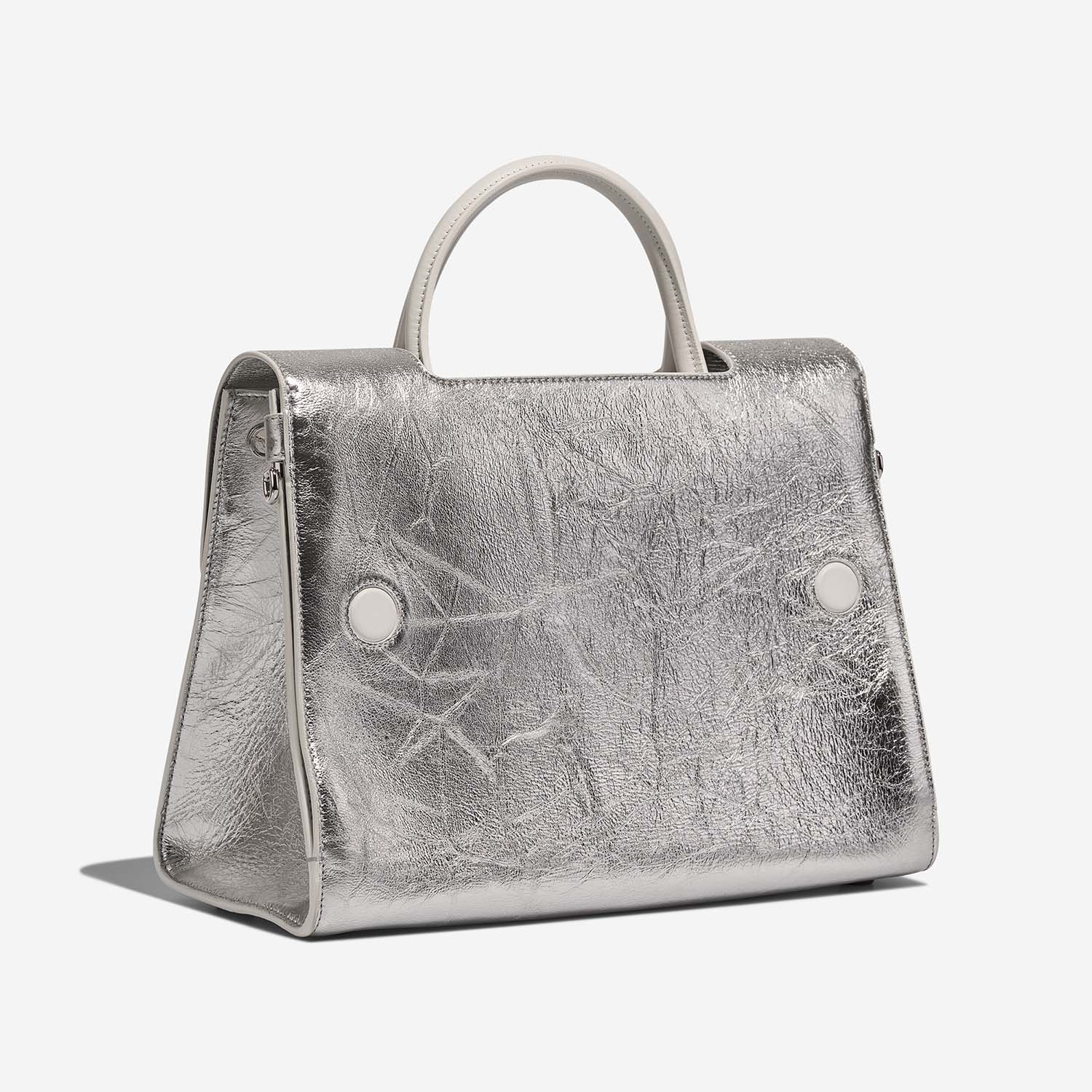 Dior Diorever Medium Silver-White Side Back | Sell your designer bag on Saclab.com