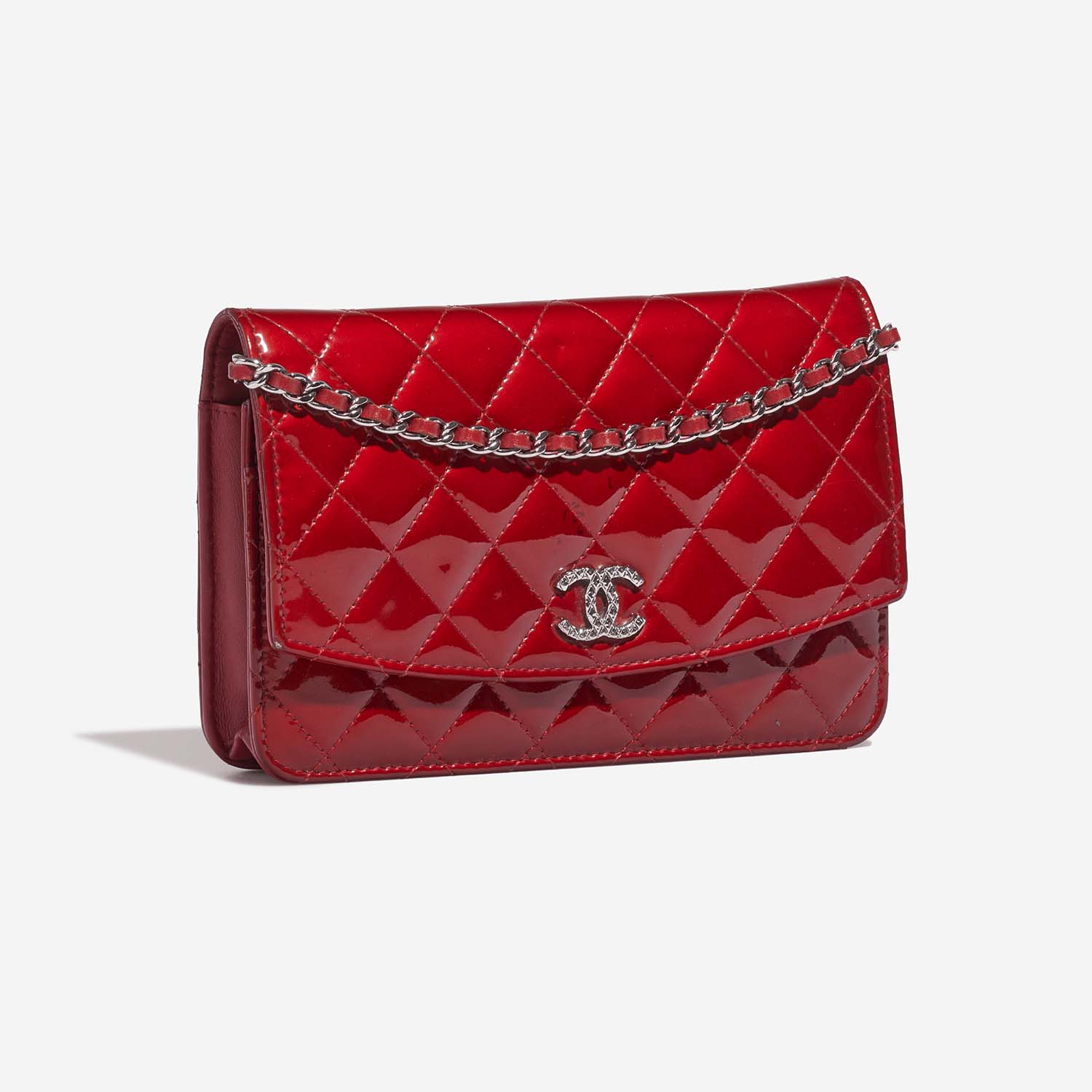 Chanel Timeless WalletOnChain Red Side Front  | Sell your designer bag on Saclab.com