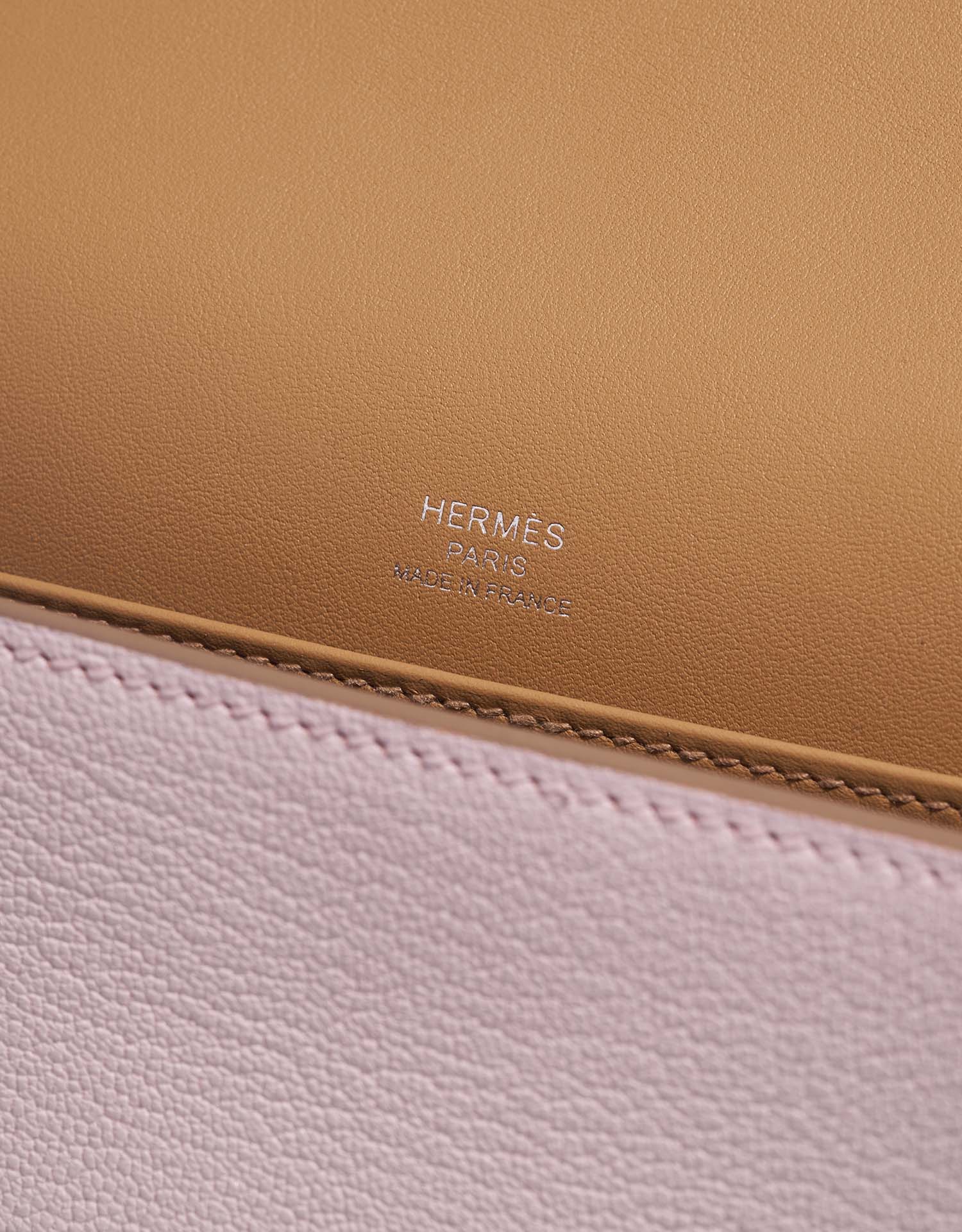 Hermès Geta MauvePale Logo  | Sell your designer bag on Saclab.com