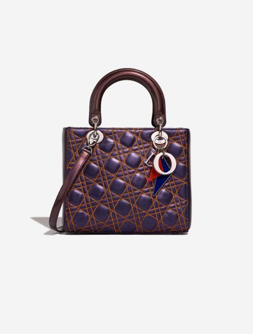 Dior Lady Medium Purple Front  | Sell your designer bag on Saclab.com